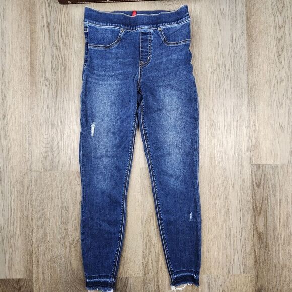 Spanx Distressed Denim Leggings Size S - Picture 1 of 8